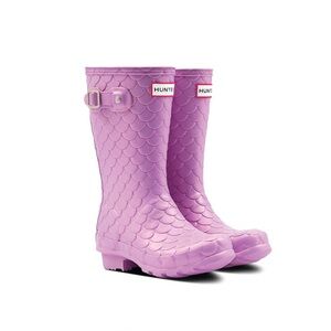 Excellent Hunter Kids Original Big Kids Sea Dragon Wellington Boots size 5